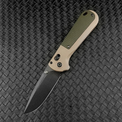 BM 430 Portable Folding Knife with D2 Blade Nylon Fiber Handle Suitable for Outdoor Camping Hiking and Picnicking Fruit Knife