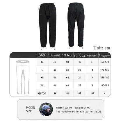 Naturehike Rainproof Pants Outdoor Hiking travel Waterproof Breathable Fishing Pants Ultralight Portable Windproof Camping Pants