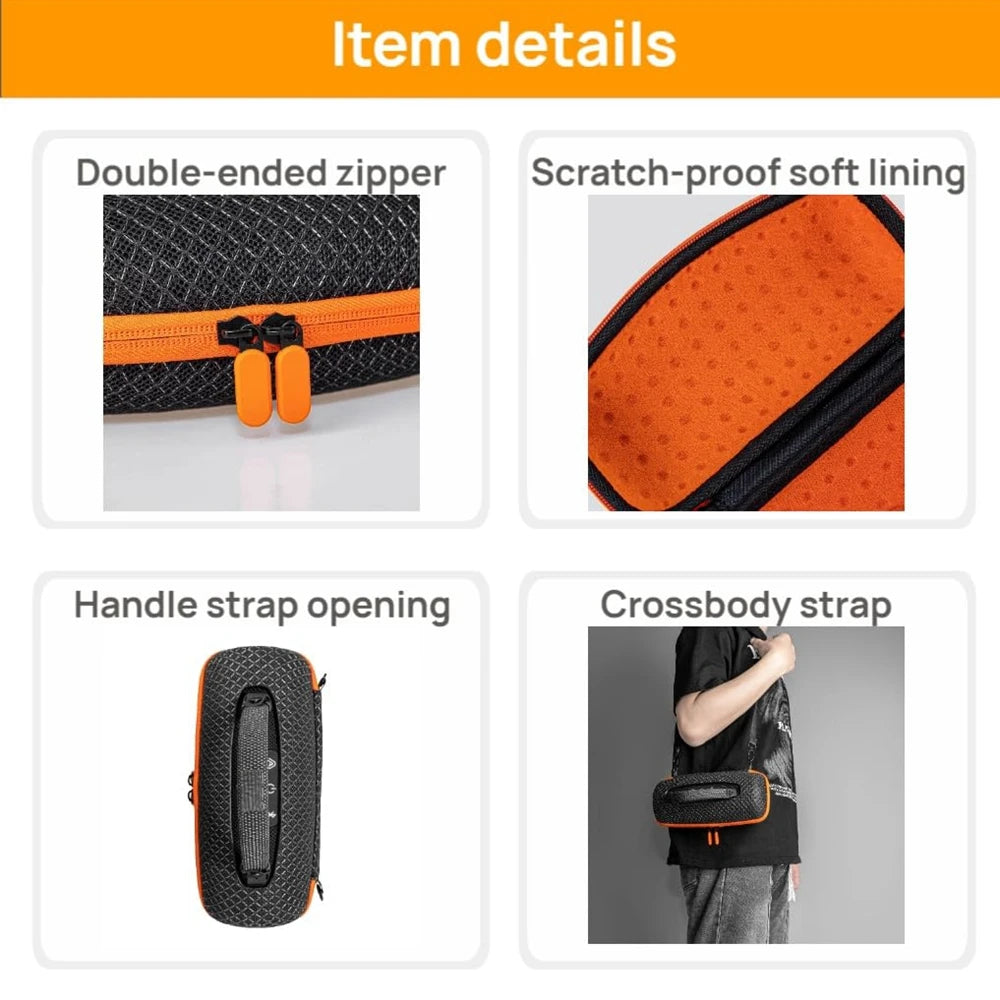 EVA Carrying Case for JBL Charge 6 Wireless Bluetooth Speaker Handheld Storage Bag Outdoors Portable Travel Box