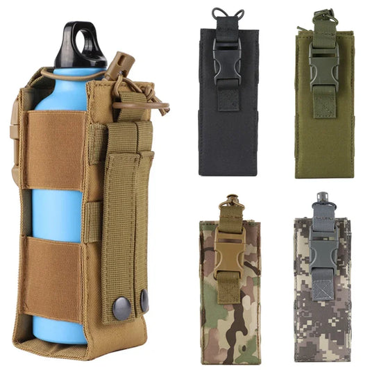 x1 Molle Water Bottle Holster Pouch Outdoor Sports Riding Camping Hiking Hunting Travel Canteen Kettle Holder EDC Tool Waist Bag