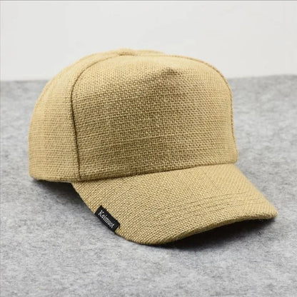 Linen Baseball Cap Dad Summer Outdoors Sun Caps Women Casual Sport Hat Big Head Men Oversize Large Trucker Hats 57-65cm