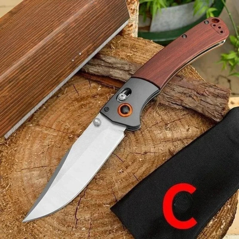 535 Bugout 15080 Knives Hunt Crooked River 4.00\ S30V Clip Point Blade Gray G10 Handle Outdoor Hiking Hunting Knife Gift for Men