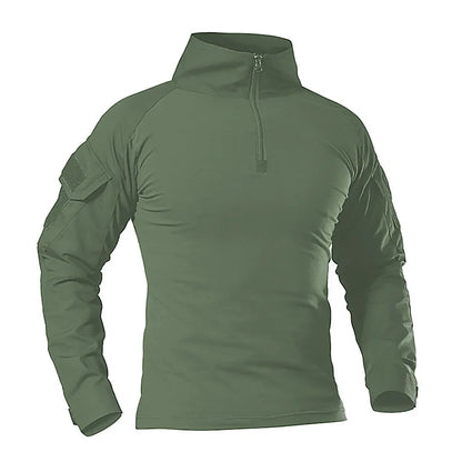 Outdoor Tactical Hiking T-Shirts Men Combat Military Army CP Camouflage Long Sleeve Hunting Climbing Shirt Cotton Sport Clothes