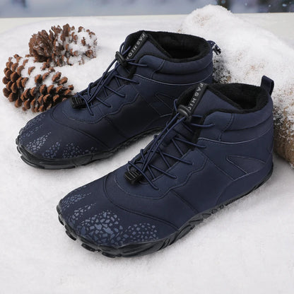 Barefoot Boots Women Winter Snow Boots for Men Plush Warm Ankle Shoes Non-slip Outdoor Waterproof Hiking Shoes Plus Size