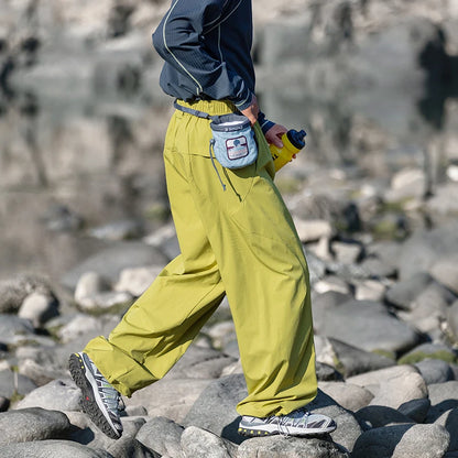 CHRLCK Men's Waterproof Hiking Cargo Pants Breathable Fashion Cargo Pants Autumn Trousers Fishing Camping Pants Women