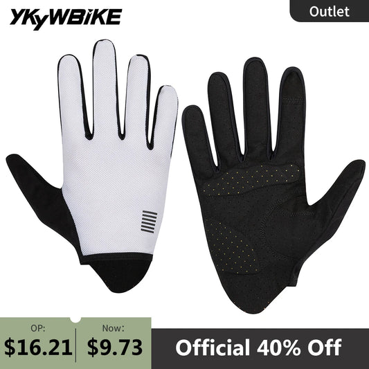 YKYWBIKE Cycling Gloves Full Finger Bicycle Riding Mitts XRD Shock-Absorbing Mountain Road Bike MTB Outdoors Sports Gloves