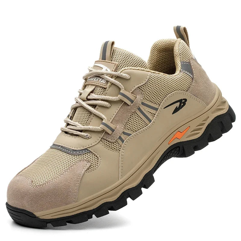 Latest 2023 Steel Toe Cap Climbing Shoes Indestructible Anti Nail Safety Work Shoes Anti Smashing Male Footwear Boots