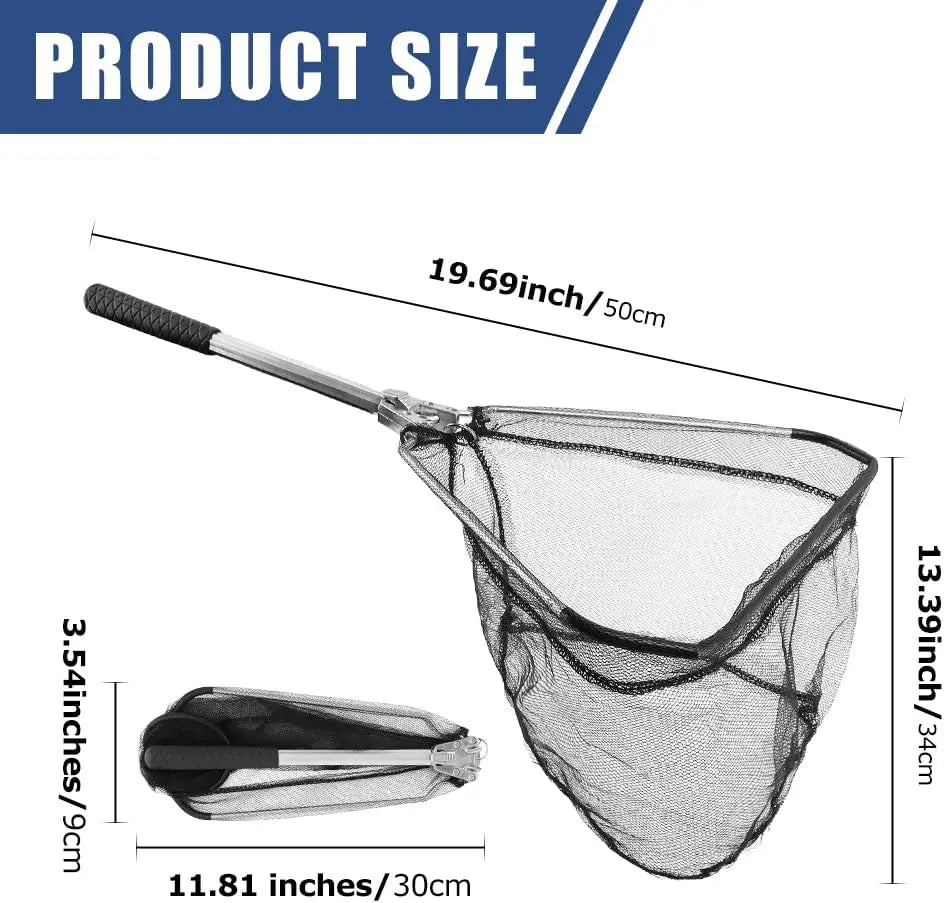 Fishing Landing Net Fishing Net Fish Catching or Releasing Net for Fly Fishing Kayak Boating Trout Fishing Tools
