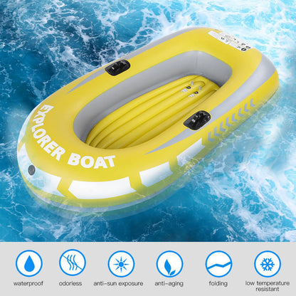 Inflatable Kayak Canoe Made Of High Quality PVC Material Can Accommodate Two Adults At The Same Time Load Capacity Up To 90 Kg