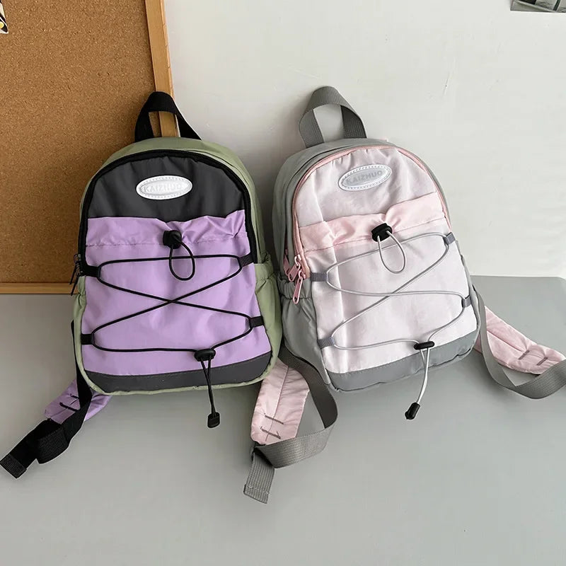 Korean Backpack for Girls 2025 New in Small Canvas Rucksack Women Students High Quality Mini Female Backpacks Outdoors Travel