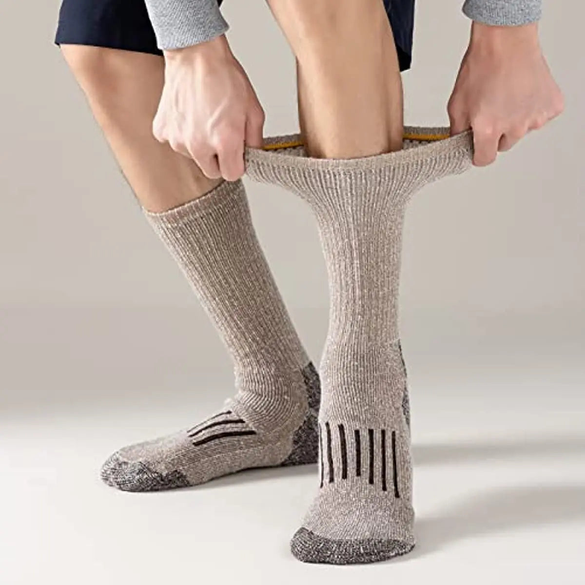Unisex 80% Merino Wool Socks Hiking Thicken Warm Winter Sock Crew Compression Socks Moisture Wicking Soft Camping Cycling Socks