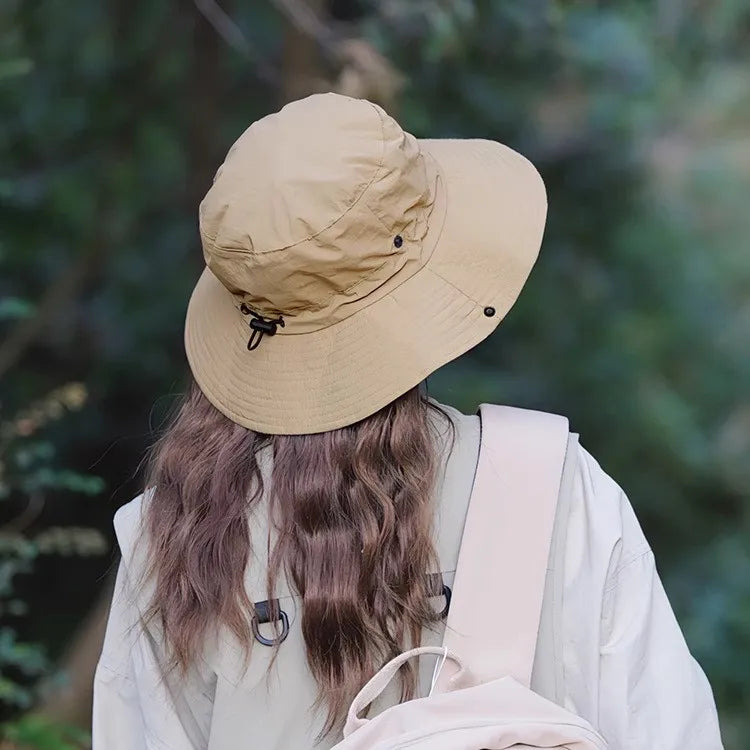 Hiking Hat Western Cowboy Hat Bucket Hat Men Women Sun Protection Outdoor Summer Visor Hat Folding Storage Hiking Hat Caps