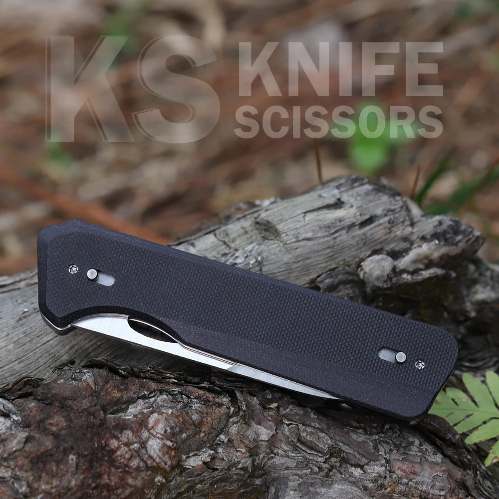 ROXON S501U Folding Pocket Scissors and replaceable Knife blade with belt clip, 2 in 1 Multi-tool for Outdoors, Camping, Hiking,