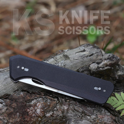 ROXON S501U Folding Pocket Scissors and replaceable Knife blade with belt clip, 2 in 1 Multi-tool for Outdoors, Camping, Hiking,