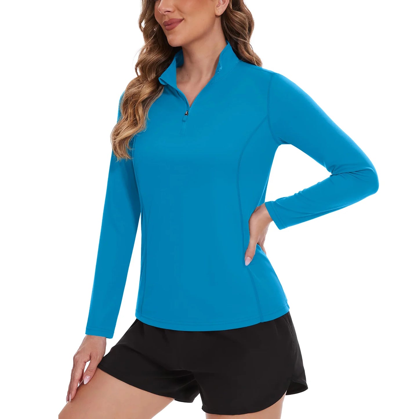 TACVASEN UPF 50+ Quick Dry Long Sleeve T Shirts Womens Anti UV/Sun Protection Shirts Running Hiking Fishing T-Shirts Outdoor