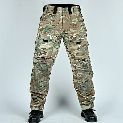 Tactical Pants Men Multi-Pocket Outdoor Cargo Pants Combat Trousers Men's Wear-Resistant Hiking Work Trousers Male