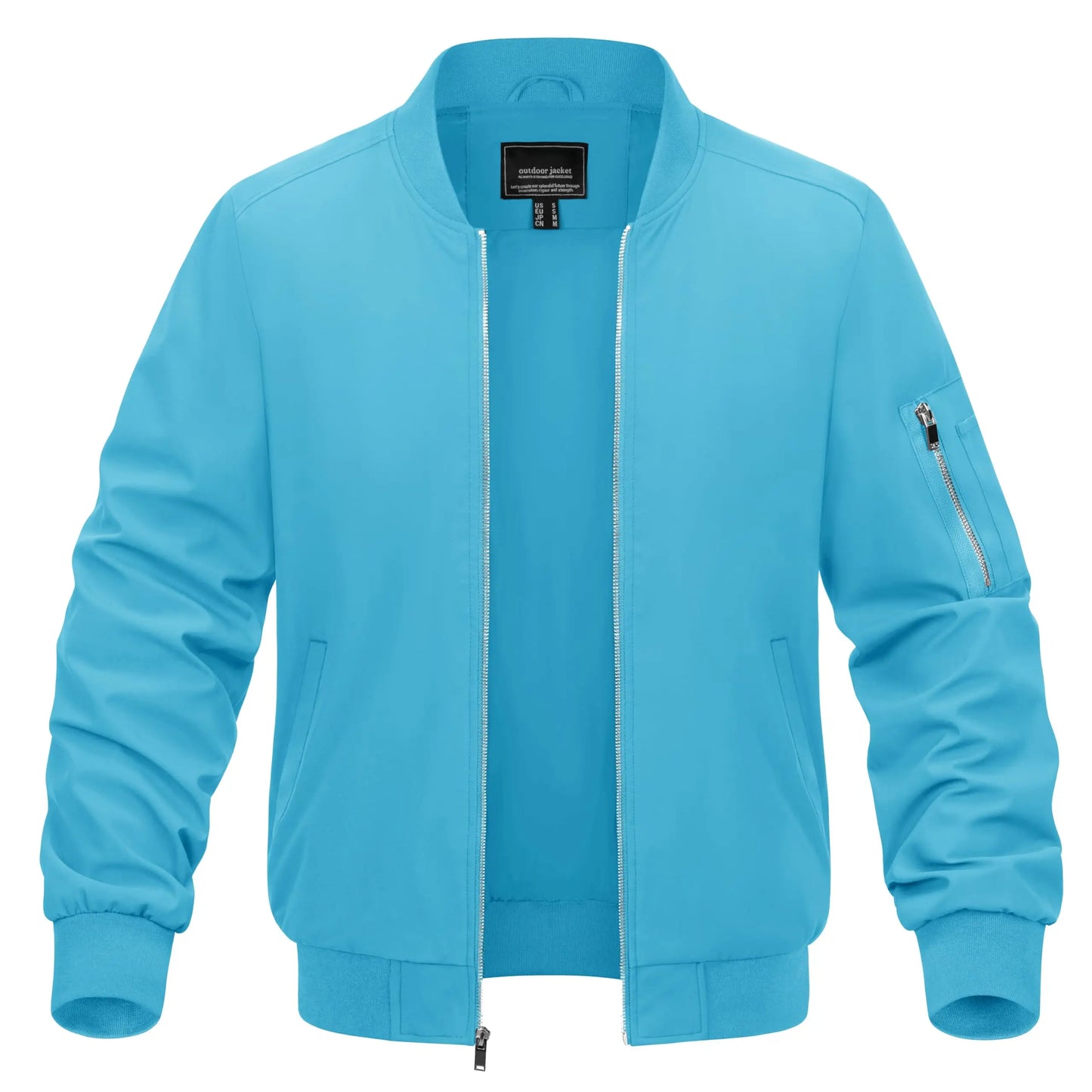 TACVASEN Spring Baseballl Jackets Mens Windbreaker Hiking Trekking Fishing Jackets Outdoor Full Zip Casual Coats Outwear Tops