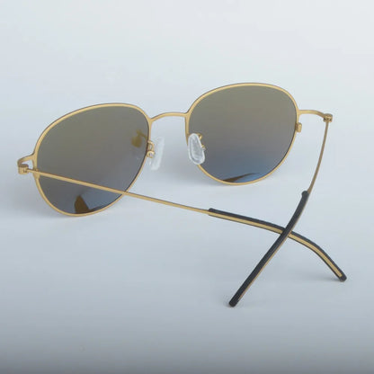 Handmade Pure Titanium Polarized Sunglasses Men Oval Round Eyeglasses Outdoors Women Big Face Spectacles Eyewear No Fade Eyewear