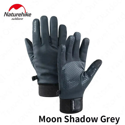Naturehike Outdoor Climbing Gloves Cashmere Warm Gloves Touch Screen Waterproof Anti-skid Hiking Cycling Gloves Sports Glove