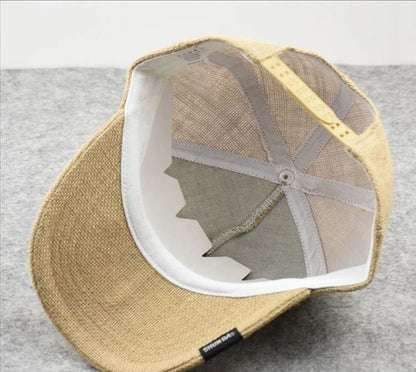 Linen Baseball Cap Dad Summer Outdoors Sun Caps Women Casual Sport Hat Big Head Men Oversize Large Trucker Hats 57-65cm