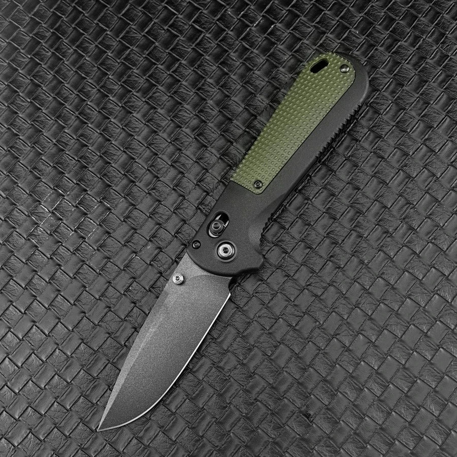 BM 430 Portable Folding Knife with D2 Blade Nylon Fiber Handle Suitable for Outdoor Camping Hiking and Picnicking Fruit Knife