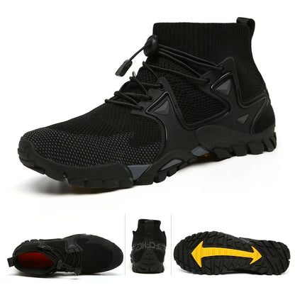 New Mesh Breathable Hiking Shoes Size 36-47 Mens Sneakers Outdoor Trail Trekking Mountain Climbing Sports Shoes for Male