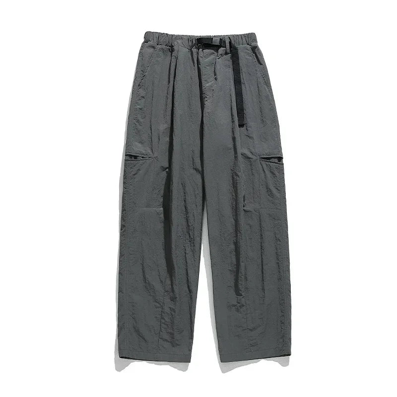TFETTERS Autumn Men Cargo Pants 2025 Multi Pocket Waterproof Solid Color Casual Pants 100% Nylon Outdoors Tourism Men Clothes