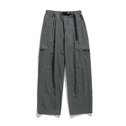 TFETTERS Autumn Men Cargo Pants 2025 Multi Pocket Waterproof Solid Color Casual Pants 100% Nylon Outdoors Tourism Men Clothes