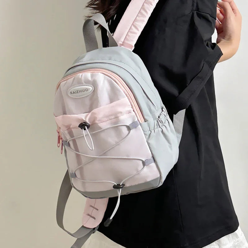 Korean Backpack for Girls 2025 New in Small Canvas Rucksack Women Students High Quality Mini Female Backpacks Outdoors Travel