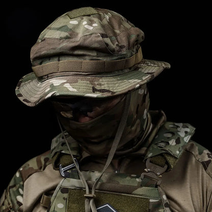 Emersongear Short Brim Summer Tactical Boonie Hat Combat Sports Hunting Camo Round Cap Camping Sunproof Headwear Hiking Outdoor
