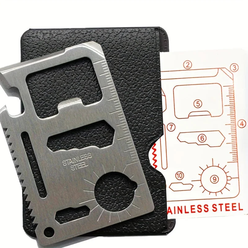 Pocket Portable Outdoor Camping Survival Multi-Tool Tourism EDC Equipment All In One Camping Accessories