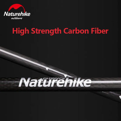 Naturehike ST10-Trekking Pole 135g Carbon Fiber Cane External Lock 3-Section Telescopic Rod Ultralight Hiking Walking Stick Cane