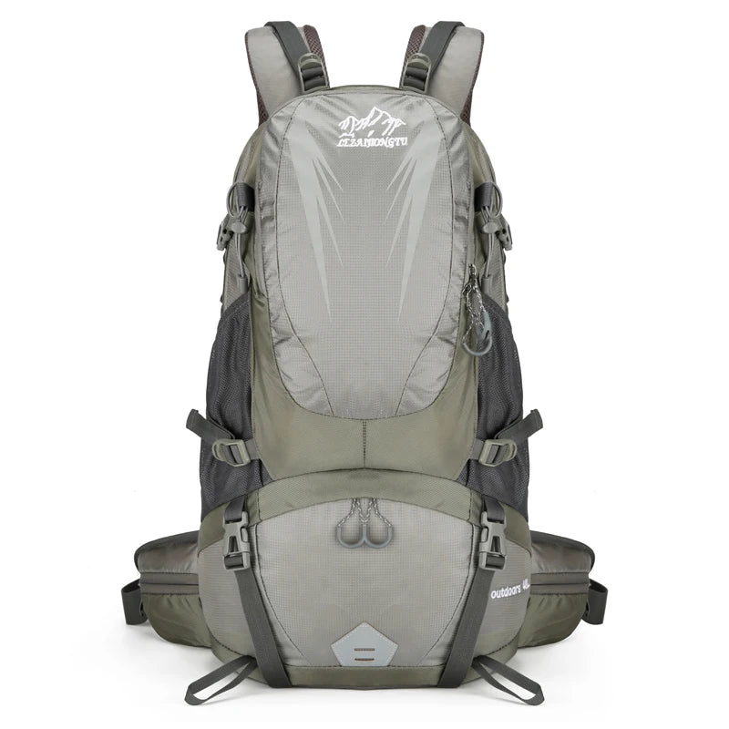 40L Travel Backpack Camping Men Large Hiking Bag Tourist Rucksack Waterproof Outdoor Sports Climbing Mountaineering Bag Luggage