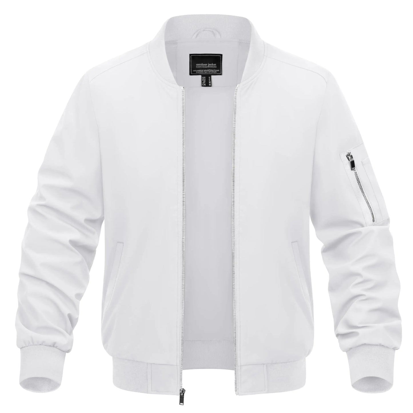 TACVASEN Spring Baseballl Jackets Mens Windbreaker Hiking Trekking Fishing Jackets Outdoor Full Zip Casual Coats Outwear Tops