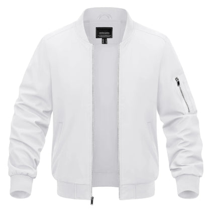 TACVASEN Spring Baseballl Jackets Mens Windbreaker Hiking Trekking Fishing Jackets Outdoor Full Zip Casual Coats Outwear Tops