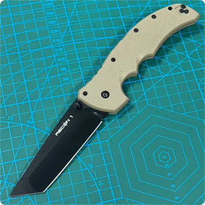 Utility Outdoor Survival Camping knife Tanto Nylon Handle Hiking fishing Hand Tool Sharp Portable Pocket EDC Folding knife
