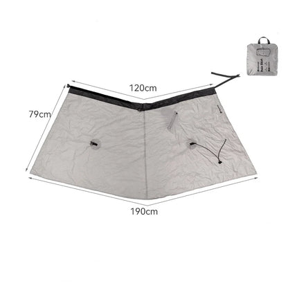 Hikeman Lightweight Waterproof Rain Skirt Split Rain Poncho, Portable Breathable Outdoor Hiking Camping Mountaineering Rain Coat