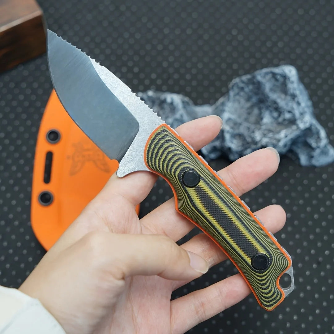 BM 15017 High-hardness Fixed Blade with 8Cr13Mov Steel Blade and G10 Handle Outdoor Camping Hiking EDC Practical Cutting Knife