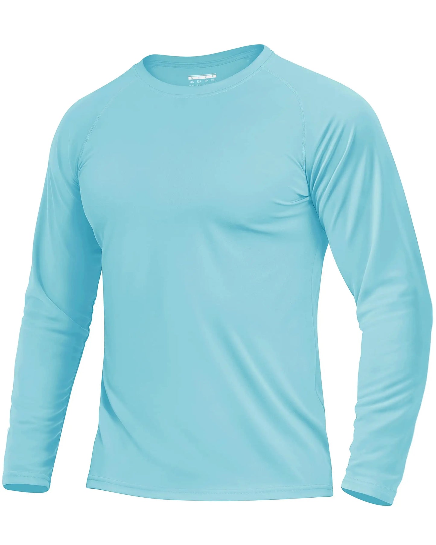KEFITEVD Men's UPF 50+ Quick Dry Long Sleeve T-Shirts Men Sun Protection Outdoor Fishing Hiking T-Shirts UV Block Shirts Tops