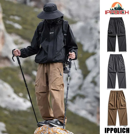 Men's Climbing Trousers Windproof Rainproof Cycling Pants  Hiking Trip Cargo Pants Outdoor Camping Running Sport Men Trouses