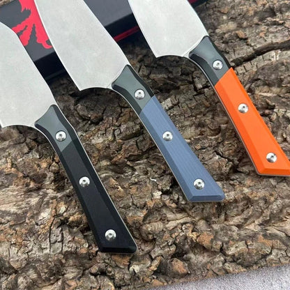High-hardness Fixed Blade Knife, D2 Steel Blade Treatment, Outdoor Camping Hiking EDC Adventure Climbing Tool, Men's Gift