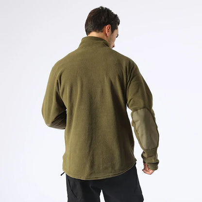 ESDY BRAND Fleece Tactical Jacket Men Thermal Outdoors Polartec Warm Coat Softshell Hiking Outerwear Jackets