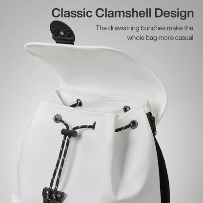 Mixi New 16'' Laptop Backpack Men Waterproof Lightweight Casual  Travel  School Bags Women Outdoors Rucksack 17 Inch White M5228