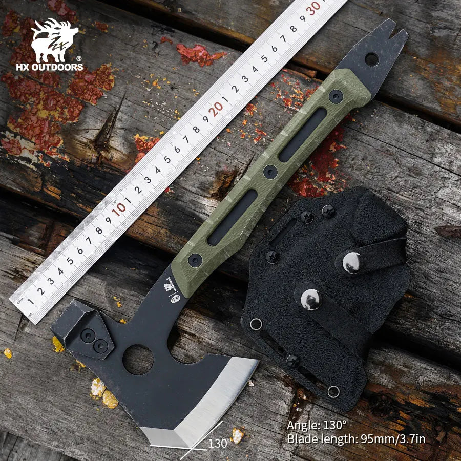HX Outdoors New Tactical Axe ,multi-purpose Cool Camping Axe ,Fire Rescue Jungle Adventure Axe,Self-defense Tool Dropshipping