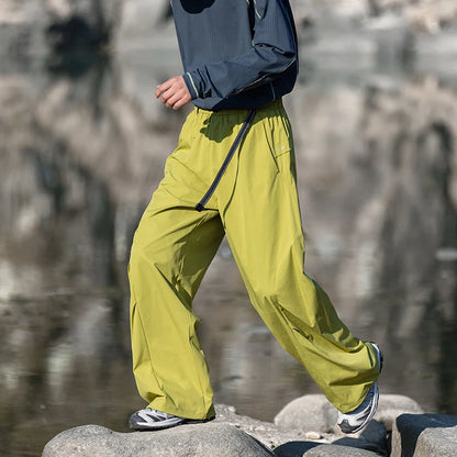 CHRLCK Men's Waterproof Hiking Cargo Pants Breathable Fashion Cargo Pants Autumn Trousers Fishing Camping Pants Women