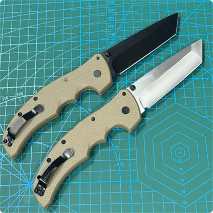 Utility Outdoor Survival Camping knife Tanto Nylon Handle Hiking fishing Hand Tool Sharp Portable Pocket EDC Folding knife