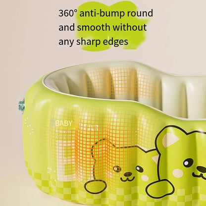 Inflatable baby bathtub，used sitting or lying portable bathtub，for 0-3 years old children suitable for travel and indoor