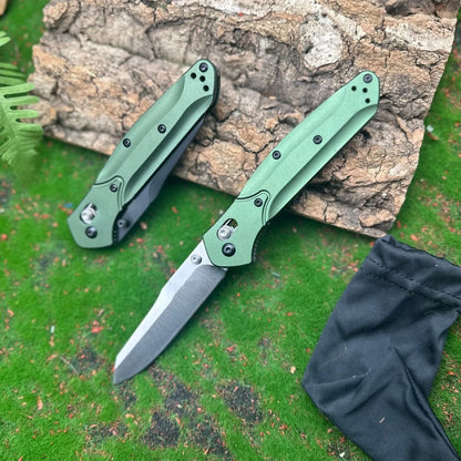 BM 940 Folding Knife Aluminum Alloy Handle Outdoor Camping Cutting Tool EDC Hiking Fishing Knife Gift for Men