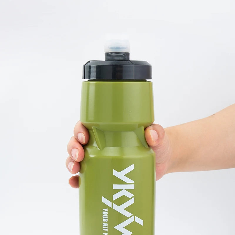 YKYWBIKE Cycling Water Bottle 750ML 620ML Leak-proof Cap Squeezable Bicycle Press Bottles Road Bike Outdoors Press Cup