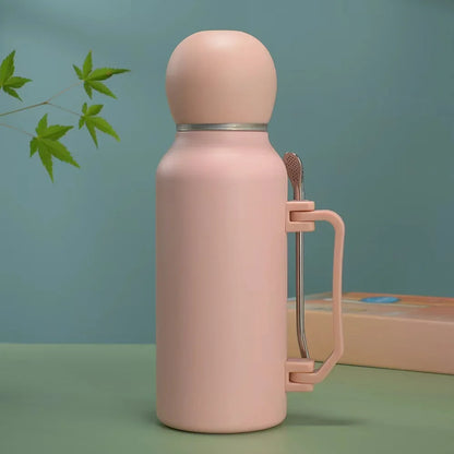 Stainless Steel Yerba Mate Thermos 1200ml Large Capacity Portable Vacuum Flask Outdoors Insulated Tumbler Handle Water Bottle
